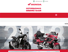Tablet Screenshot of motorradhaus-granke.de